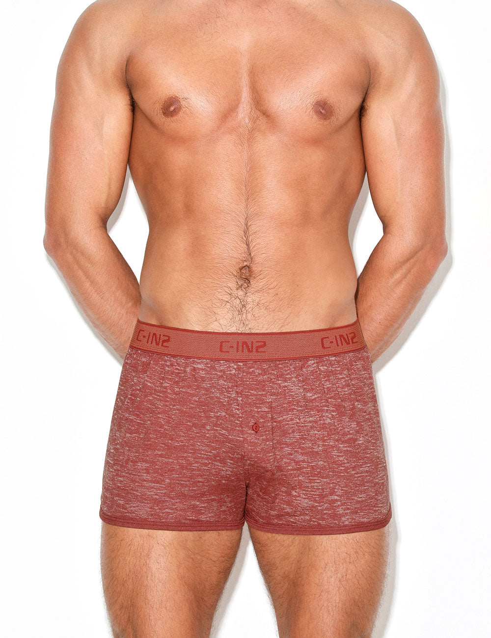 C-IN2 ニットトランクス HAND ME DOWN RUNNER BOXER （パーシモンレッド/2026FW限定色） CIN2 シーインツー メンズ下着 インナー 男性 パンツ アンダーウェア ブランド
