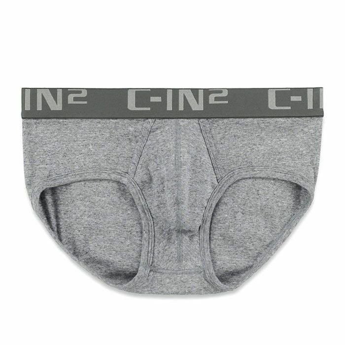 C-IN2 スタンダードブリーフ 深丈ブリーフ CORE MID RISE BRIEF （グレー） CIN2 シーインツー メンズ下着 インナー 男性 パンツ アンダーウェア ブランド
