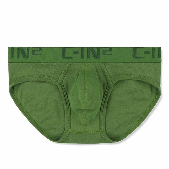 C-IN2 ローライズブリーフ ビキニ CORE IN COLOR LOW NO SHOW PROFILE BRIEF （グレイソングリーン/2024限定色） CIN2 シーインツー メンズ下着 インナー 男性 パンツ アンダーウェア ブランド