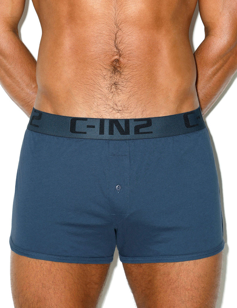 C-IN2 ニットトランクス CORE RUNNER BOXER （デニムブルー/2026FW限定色） CIN2 シーインツー メンズ下着 インナー 男性 パンツ アンダーウェア ブランド (コピー)