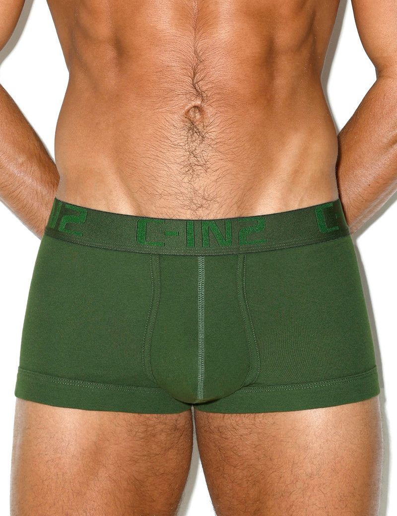 C-IN2 ローライズボクサーパンツ CORE IN COLOR LOW NO SHOW ARMY （ファーグリーン/2026FW限定色） CIN2 シーインツー メンズ下着 インナー 男性 パンツ アンダーウェア ブランド