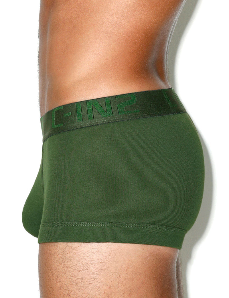 C-IN2 ローライズボクサーパンツ CORE IN COLOR LOW NO SHOW ARMY （ファーグリーン/2026FW限定色） CIN2 シーインツー メンズ下着 インナー 男性 パンツ アンダーウェア ブランド