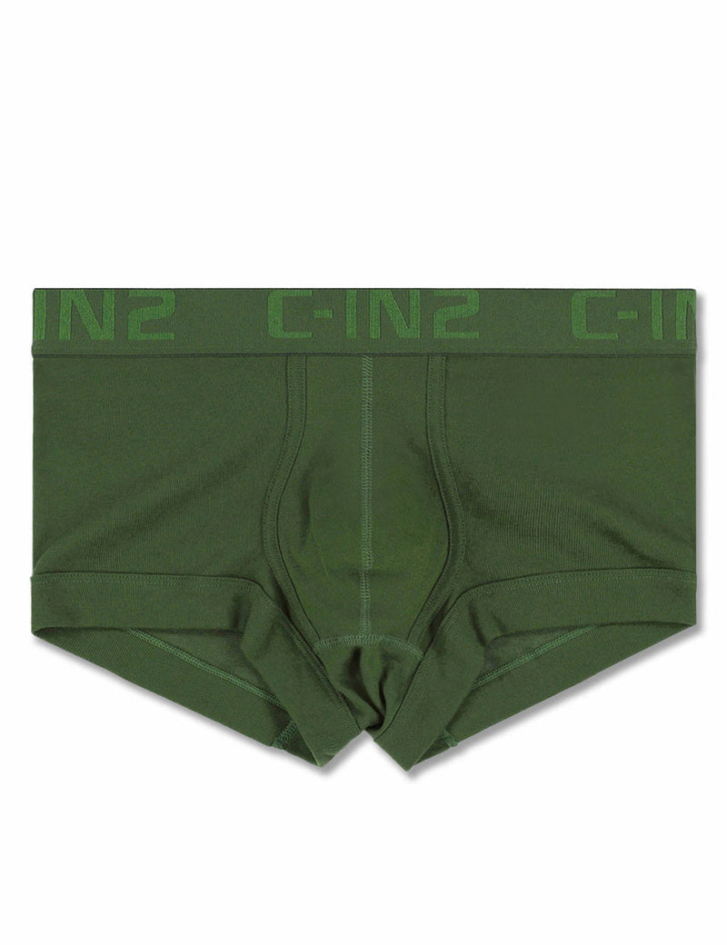 C-IN2 ローライズボクサーパンツ CORE IN COLOR LOW NO SHOW ARMY （ファーグリーン/2026FW限定色） CIN2 シーインツー メンズ下着 インナー 男性 パンツ アンダーウェア ブランド