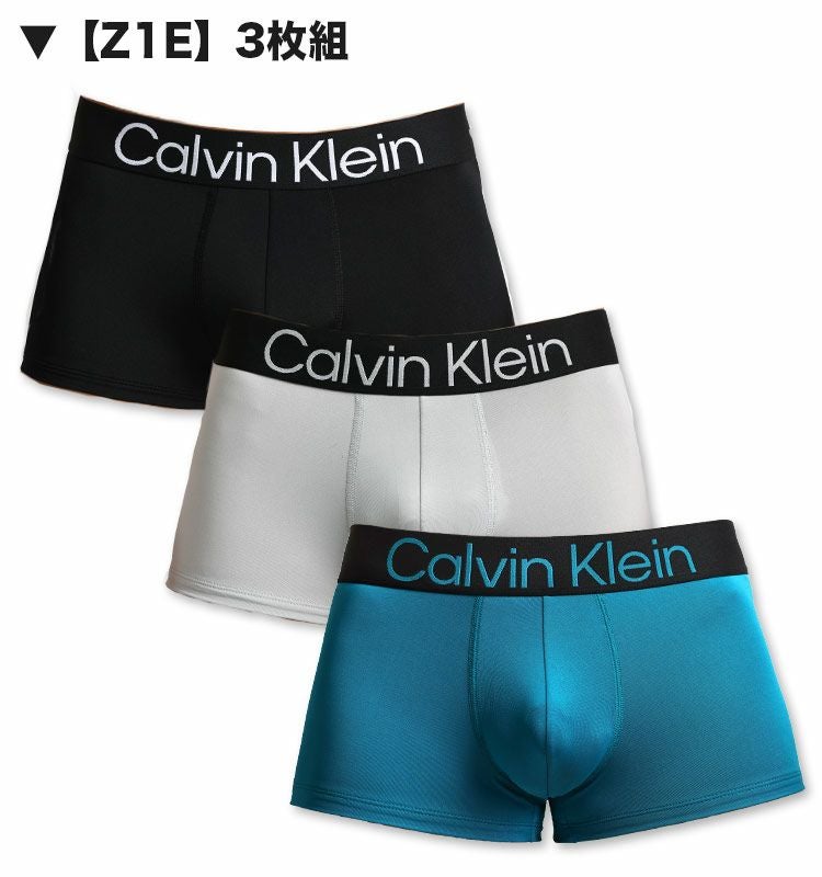 3枚セット カルバンクライン Calvin Klein ローライズボクサーパンツ マイクロファイバー 男性下着 メンズ下着
