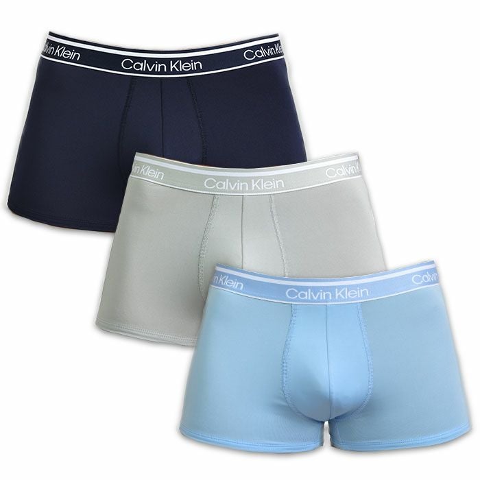 3枚セット カルバンクライン Calvin Klein ローライズボクサーパンツ CK Microfiber 吸汗速乾 ソフトマイクロファイバー 男性下着 メンズ下着