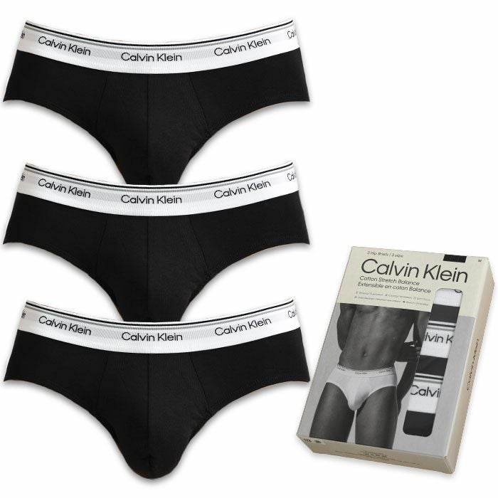 3枚セット カルバンクライン ブリーフ ビキニ コットンストレッチ/ポリエステル Calvin Klein CK 3 PACK HIP BRIEF メンズ 男性下着 メンズ下着