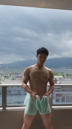 UNDERSTAND アンダースタンド STAMPED モモフィッター ボクサーブリーフ （ミントメロン：Mintmelon） モダール生地 メンズ 男性下着