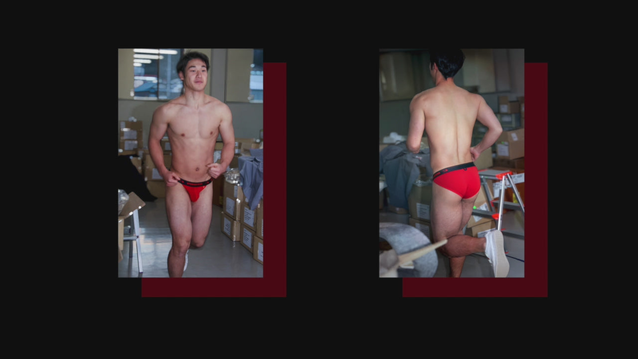 UNDERSTAND アンダースタンド U-PRO モモフィッター ボクサーブリーフ （インジケーター レッド：indicator red） モダール生地 メンズ 男性下着