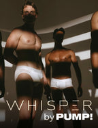 PUMP パンプ ローライズブリーフ WHISPER BRIEF（WHITE）シアストライプ PUMP! Underwear メンズ 男性下着