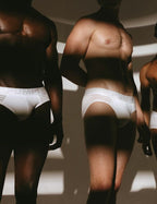 PUMP パンプ ローライズブリーフ WHISPER BRIEF（WHITE）シアストライプ PUMP! Underwear メンズ 男性下着