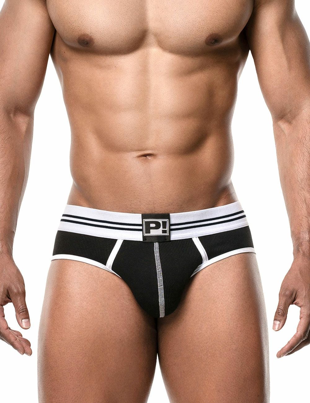 PUMP パンプ Oバック バックレスブリーフ ROUND2 BACKLESS BRIEF（BLACK）リブコットン PUMP! Underwear メンズ 男性下着