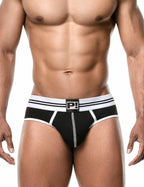 PUMP パンプ Oバック バックレスブリーフ ROUND2 BACKLESS BRIEF（BLACK）リブコットン PUMP! Underwear メンズ 男性下着