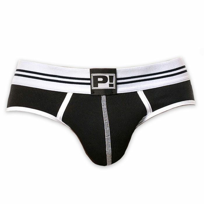 PUMP パンプ Oバック バックレスブリーフ ROUND2 BACKLESS BRIEF（BLACK）リブコットン PUMP! Underwear メンズ 男性下着