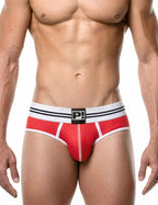 PUMP パンプ Oバック バックレスブリーフ ROUND2 BACKLESS BRIEF（RED）リブコットン PUMP! Underwear メンズ 男性下着