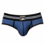 PUMP パンプ Oバック バックレスブリーフ ROUND2 BACKLESS BRIEF（BLUE）リブコットン PUMP! Underwear メンズ 男性下着