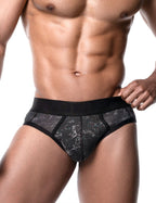 PUMP パンプ ローライズブリーフ BLACK WASHED BRIEF PUMP! Underwear メンズ 男性下着