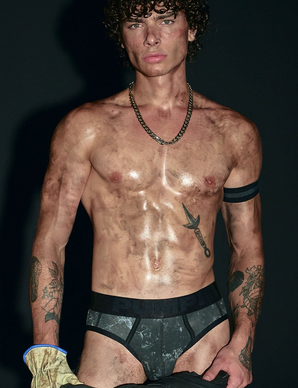 PUMP パンプ ローライズブリーフ BLACK WASHED BRIEF PUMP! Underwear メンズ 男性下着