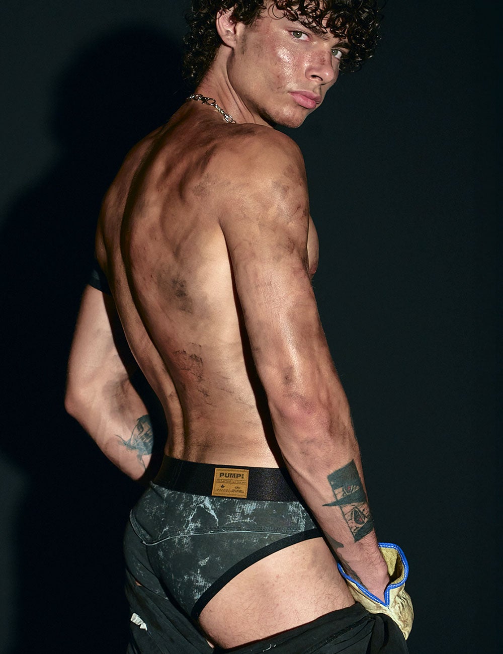PUMP パンプ ローライズブリーフ BLACK WASHED BRIEF PUMP! Underwear メンズ 男性下着