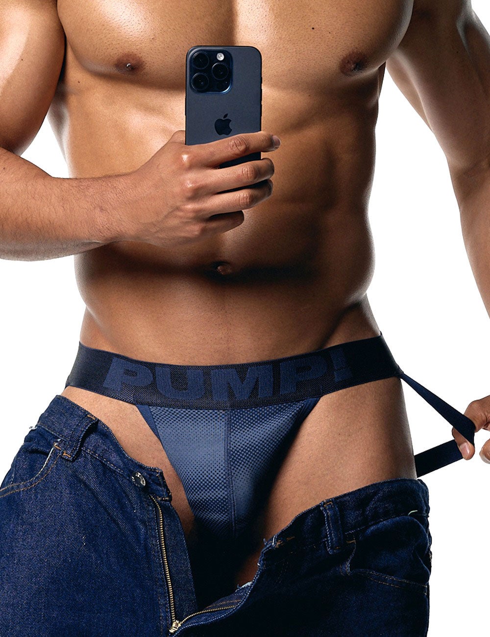 PUMP パンプ ジョックストラップ INDIGO BLUE JOCK STRAP ケツ割れ サポーター PUMP! Underwear メンズ 男性下着