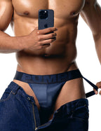 PUMP パンプ ジョックストラップ INDIGO BLUE JOCK STRAP ケツ割れ サポーター PUMP! Underwear メンズ 男性下着