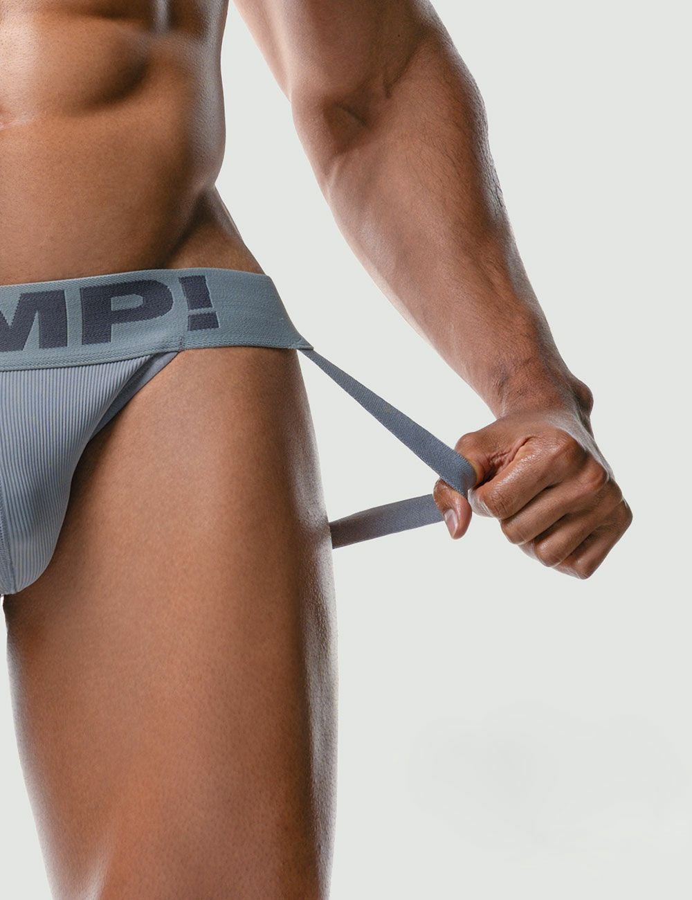 EGDE エッジ　MOTION ジョックストラップ　けつ割れ　サポーター　SM PUMP パンプ ジョックストラップ GRAY CLASSIC JOCK STRAP ケツ割れ