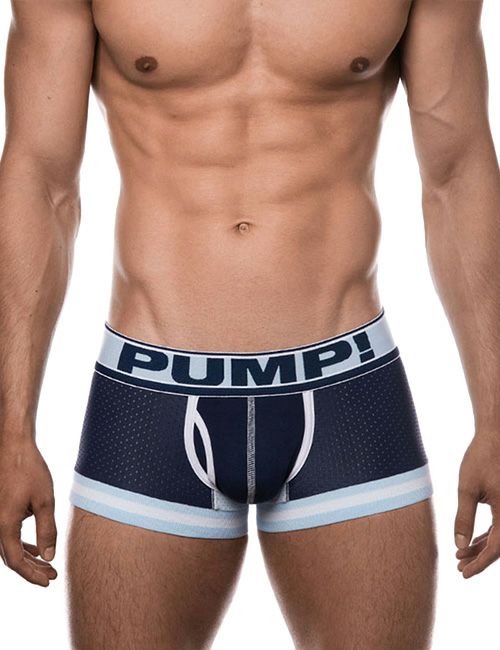 PUMP パンプ ローライズボクサーパンツ BLUE STEEL MICRO MESH TOUCH DOWN TRUNK PUMP! Underwear メンズ 男性下着