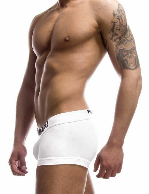 PUMP パンプ ローライズボクサーパンツ WHITE CLASSIC NO-SHOW TRUNK PUMP! Underwear メンズ 男性下着