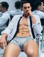 PUMP パンプ ローライズボクサーパンツ GRAY CLASSIC NO-SHOW TRUNK PUMP! Underwear メンズ 男性下着