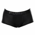 PUMP パンプ ローライズボクサーパンツ WHISPER BOXER （BLACK）シアストライプ PUMP! Underwear メンズ 男性下着