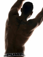 PUMP パンプ Oバック バックレスボクサーパンツ ROUND2 BACKLESS TRUNK（BLACK）リブコットン PUMP! Underwear メンズ 男性下着