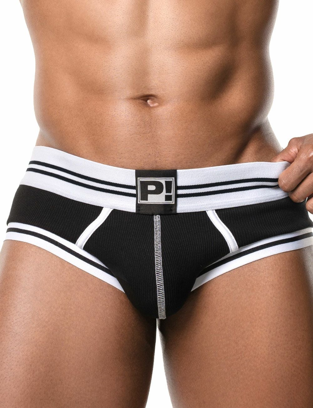 PUMP パンプ Oバック バックレスボクサーパンツ ROUND2 BACKLESS TRUNK（BLACK）リブコットン PUMP! Underwear メンズ 男性下着