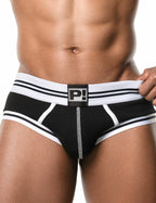 PUMP パンプ Oバック バックレスボクサーパンツ ROUND2 BACKLESS TRUNK（BLACK）リブコットン PUMP! Underwear メンズ 男性下着