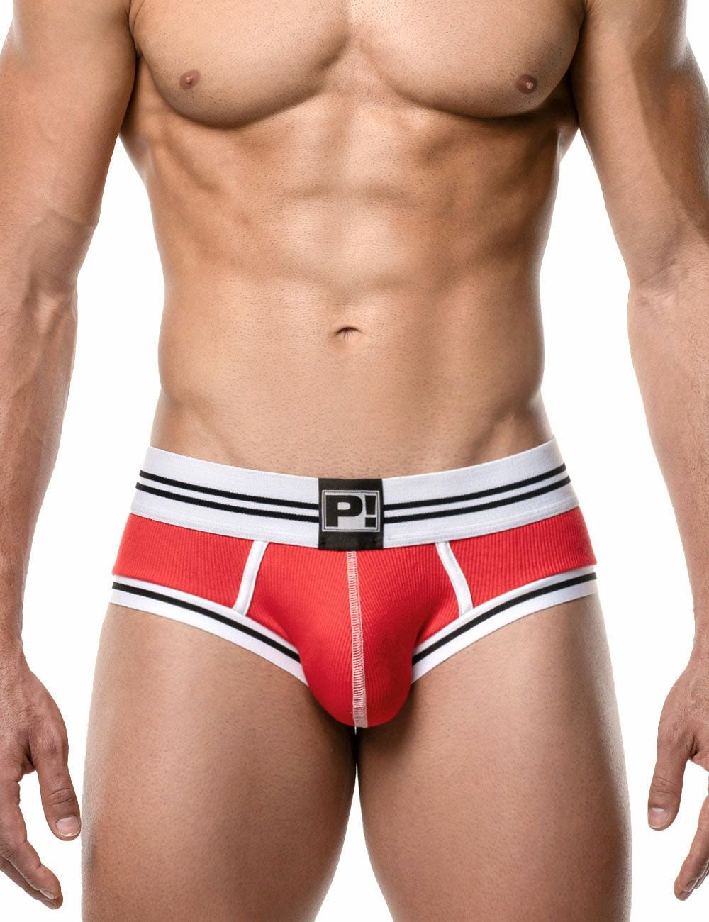 PUMP パンプ Oバック バックレスボクサーパンツ ROUND2 BACKLESS TRUNK（RED）リブコットン PUMP! Underwear メンズ 男性下着