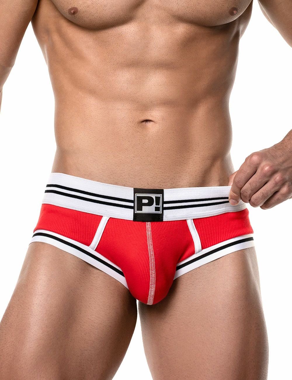 PUMP パンプ Oバック バックレスボクサーパンツ ROUND2 BACKLESS TRUNK（RED）リブコットン PUMP! Underwear メンズ 男性下着