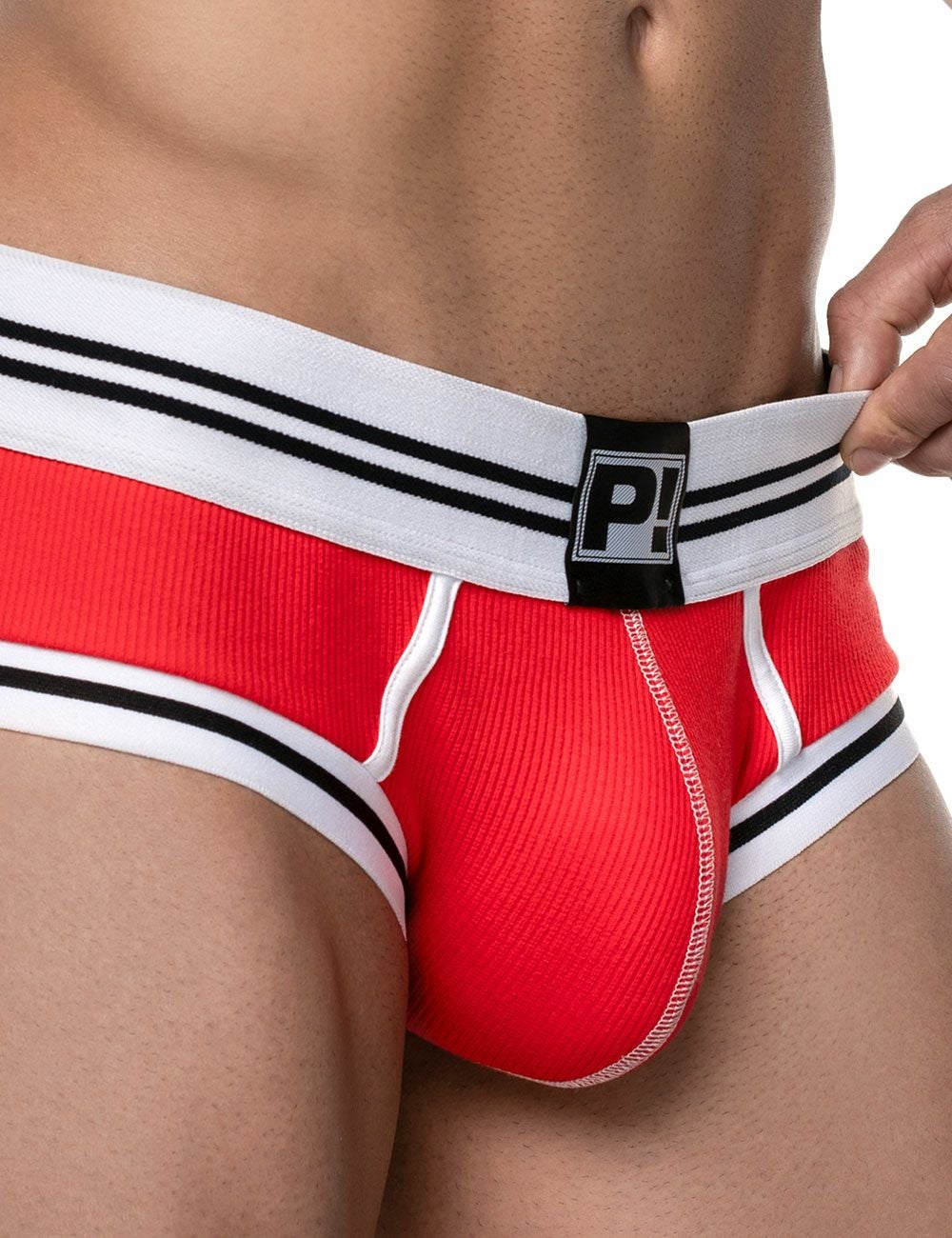 PUMP パンプ Oバック バックレスボクサーパンツ ROUND2 BACKLESS TRUNK（RED）リブコットン PUMP! Underwear メンズ 男性下着