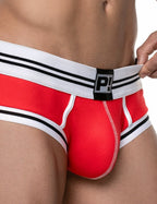 PUMP パンプ Oバック バックレスボクサーパンツ ROUND2 BACKLESS TRUNK（RED）リブコットン PUMP! Underwear メンズ 男性下着