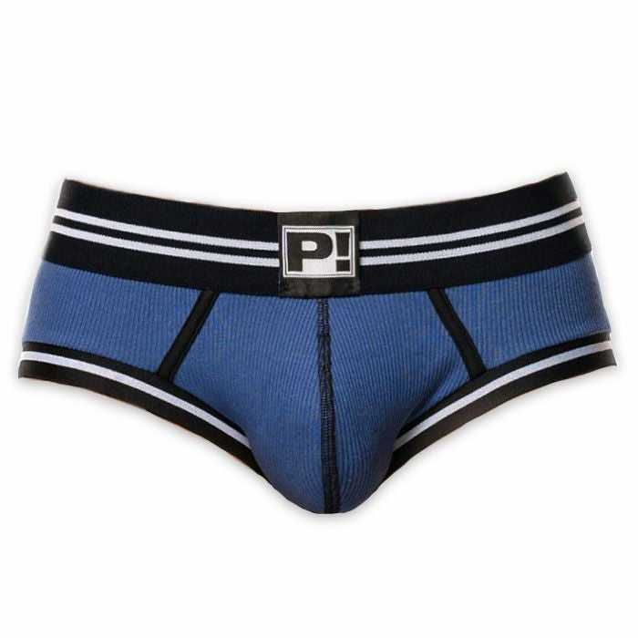 PUMP パンプ Oバック バックレスボクサーパンツ ROUND2 BACKLESS TRUNK（BLUE）リブコットン PUMP! Underwear メンズ 男性下着