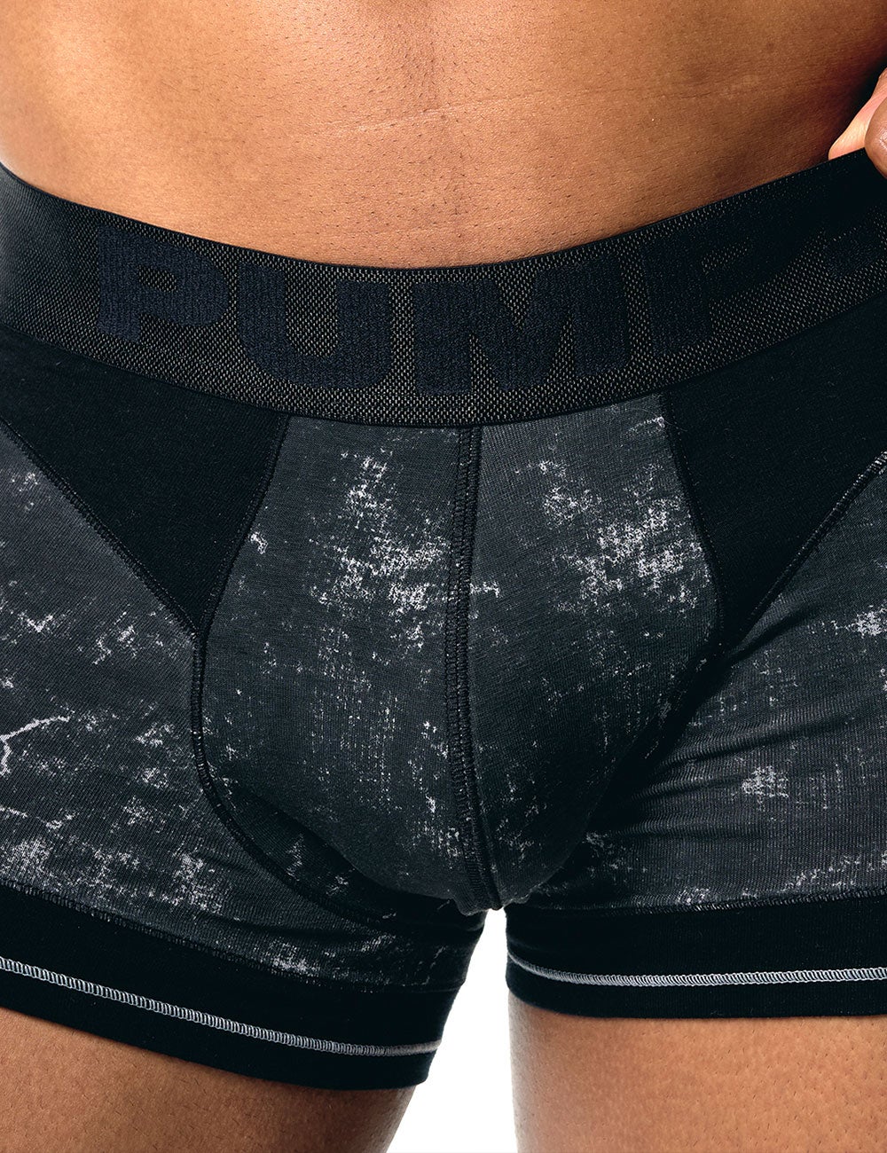 PUMP パンプ ローライズボクサーパンツ BLACK WASHED BOXER コットンストレッチ PUMP! Underwear メンズ 男性下着