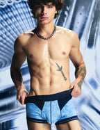 PUMP パンプ ローライズボクサーパンツ BUBBLE BLUE BOXER コットンストレッチ PUMP! Underwear メンズ 男性下着