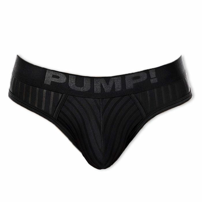 PUMP パンプ Tバック WHISPER THONG（BLACK）シアストライプ PUMP! UnderwearメンズTバック メンズパンツ 男性下着