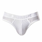 PUMP パンプ Tバック WHISPER THONG（WHITE）シアストライプ PUMP! UnderwearメンズTバック メンズパンツ 男性下着