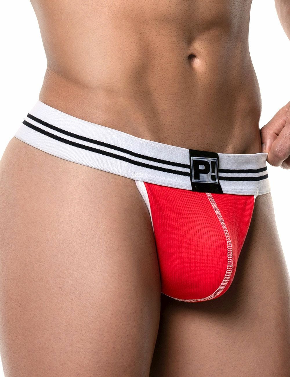 PUMP パンプ Tバック ROUND2 THONG（RED）リブコットン PUMP! UnderwearメンズTバック メンズパンツ 男性下着