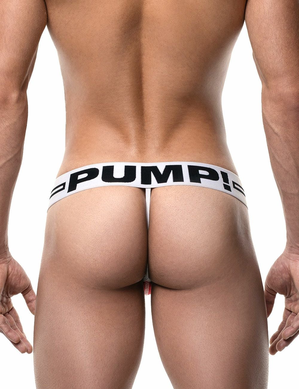 PUMP パンプ Tバック ROUND2 THONG（RED）リブコットン PUMP! UnderwearメンズTバック メンズパンツ 男性下着