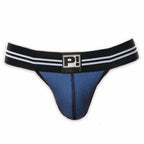 PUMP パンプ Tバック ROUND2 THONG（BLUE）リブコットン PUMP! UnderwearメンズTバック メンズパンツ 男性下着