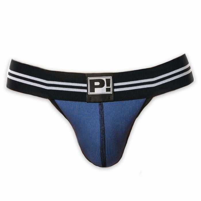 PUMP パンプ Tバック ROUND2 THONG（BLUE）リブコットン PUMP! UnderwearメンズTバック メンズパンツ 男性下着