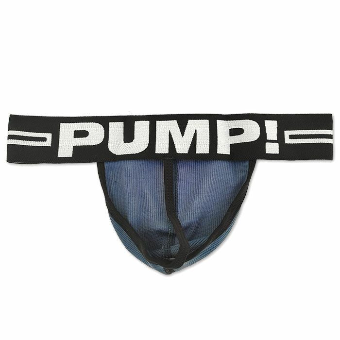 PUMP パンプ Tバック ROUND2 THONG（BLUE）リブコットン PUMP! UnderwearメンズTバック メンズパンツ 男性下着