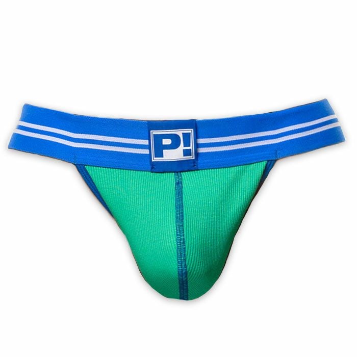 PUMP パンプ Tバック ROUND2 THONG（GREEN）リブコットン PUMP! UnderwearメンズTバック メンズパンツ 男性下着
