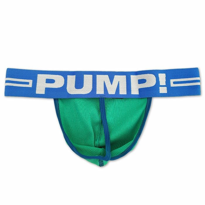 PUMP パンプ Tバック ROUND2 THONG（GREEN）リブコットン PUMP! UnderwearメンズTバック メンズパンツ 男性下着