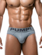 PUMP パンプ Tバック （GRAY） BRIEF STYLE MESH CUP THONG PUMP! UnderwearメンズTバック メンズパンツ 男性下着