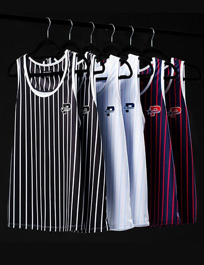 PUMP パンプ ストライプ タンクトップ （Black） STRIPED TANK TOP PUMP! Underwear メンズ 男性下着